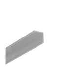 2m aluminiumprofil CABI12 DUO E - Anodiserad, hörn, LED-skena