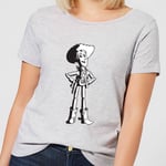 T-Shirt Femme Sheriff Woody Toy Story - Gris - S - Gris