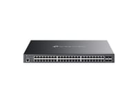 Tp-Link Omada Sg3452xmpp, Hanterad, L2+, Gigabit Ethernet (10/100/1000), Strömförsörjning Via Ethernet (Poe) Stöd, Rackmontering, 1U