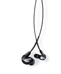 Shure SE215 PRO Wired Earbuds - Professional Sound Isolating Earphones, Single Dynamic MicroDriver, Secure Fit In Ear Monitor, plus Carrying Case and Fit Kit - Black (SE215-K)