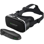 QQ30523-VR Headset 3D Virtual Reality Glasögon för Android-telefon Nya kompatibla filmer Glasögon 3.5 Fjärrkontroll