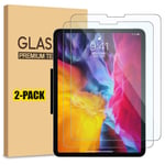 iTechMinia iPad pro 11 screen protector/Temper Glass Apple Generations 1/2/3 2018/2020 / 2021 and For iPad Air 4 / Fourth Generation 2020 {2Pack}