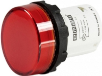 Signallampa MB med LED, monoblock, 230V AC, plan lins, röd T0-MBSD220K