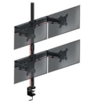 Duronic Quad Monitor Arm Stand DMT254, Vertical PC Desk Mount, Extra Tall 100cm 