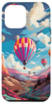 iPhone 15 Plus Colorful Hot Air Balloons Pop Art Style Case