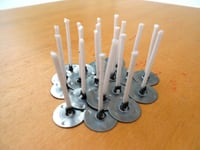 50 Pre Waxed Tealight Candle Wicks With Sustainers For Making Tea Light Candles