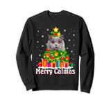 Merry Catmas Christmas British Shorthair Cat Xmas Holidays Sweatshirt
