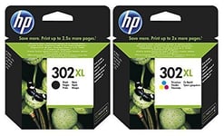 HP 302XL Black/Colour Genuine Ink Cartridge For Officejet 4650 Printer 4520 302