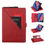 Nologo for Le Cas Galaxy Tab A 8 (2019) P200/P205 Horizontal Flip Double Leather Case with Photo Frame Machine Card Holder and Pen Slot, Protective Case