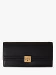 Mulberry Tree Micro Classic Grain Leather Long Wallet, Black