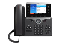 Cisco IP Phone 8861 - Téléphone VoIP - IEEE 802.11a/b/g/n/ac (Wi-Fi) - SIP, RTP, SDP - 5 lignes - Charbon