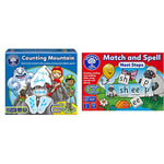 Orchard Toys Counting Mountain Game, Educational Maths Game, Develops Counting and Addition from 1-10, Perfect for Kids Age 4-8 & Match and Spell Next Steps, Educational Spelling Game Age 5+