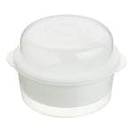 KitchenCraft Microwave Vegetable Steamer, BPA-Free Plastic, 16 x 12 x 9 cm, White