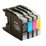 4 Ink Cartridge For Brother MFC-J5910DW MFC-J6510DW MFC-J6710DW LC1240 NonOEM