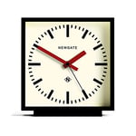NEWGATE® Amp Horloge de cheminée silencieuse – « No Tick » – Une Horloge de cheminée Moderne – Horloge pour Le Salon, Le Bureau – Horloge de Bureau – Horloge de cheminée – Cadran de Station (Rouge)