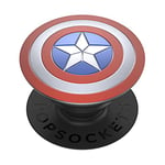 PopSockets: PopGrip - Support et Grip pour Smartphone et Tablette avec un Top Interchangeable - Enamel Captain America Shield