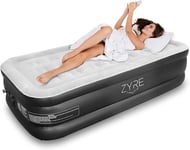 ZYRE Single Air Bed Inflatable Mattress | Built-in Electric Pump | 