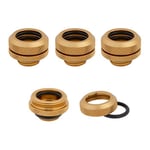 Corsair Hydro X XF Gold Brass 14mm G1/4" Hardline Compression Fittings