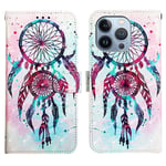 Til iPhone 14 Pro Max Pattern Printing Etui Med Lommebok - Colorful Wind Chime