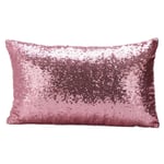 jieGorge Sequins Sofa Bed Home Decoration Festival Pillow Case Cushion Cover, Pillow Case for Easter Day (Pink)