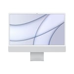 Apple iMac 2021, Apple M1 Chip,7-Core GPU 8GB RAM, 256GB SSD in Silver, MGTF3B/A