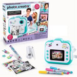 Photo Creator Instant Digital Camera with Built-in Printer and 4-GB SD Card