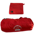 New Vintage NIKE Large Foldaway RACED Travel HOLDALL DUFFEL Bag BA4329 Sport Red