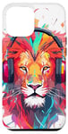 iPhone 12 Pro Max Lion DJ Headphones Case