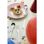 Viners Kids Children Stainless Steel Bear Cutlery Set Spoon Fork Knife Tableware