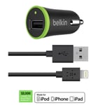 Belkin Billaddare Iphone/ipad + Lightning Kabel 1.2 M - Mfi Vit