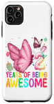 Coque pour iPhone 11 Pro Max Papillon de 2 ans pour fille