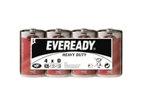 D-Batteri Eveready Shd Zink-Kul 1.5 V 4 Stk