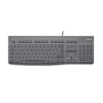 Logitech K120 Keyboard for Education with silicon cover, Wired Keyboard for Wind