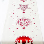 Christmas Theme Table Runner Printed Tablecloth Red Decor As The Picture