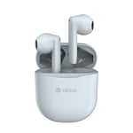 Bluetooth-öronsnäckor Devia TWS Joy A10 vita - TheMobileStore Hörlurar & Headset