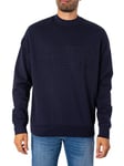 Armani ExchangeEmbossed Sweatshirt - Navy Blazer