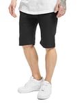 Urban Classics Men's Light Turnup Sweat shorts, Black (Black 7), S