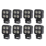 Arbetsbelysning Purelux Black Raven 20 - 7 cm / 40W / Bred, 8 st