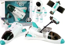 Rymdraket Rymdfärja Satellit Kosmonaut Rökljus Ljud Lean Toys
