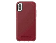 Griffin Survivor Strong Case Cover for iPhone X / XS - Dark RED - TA43960