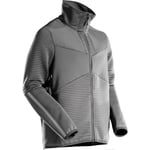 MASCOT® fleecetröja 22503-681 lång dragkedja stengrå stl. xs