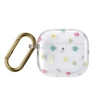 iDeal of Sweden AirPods (4. Gen.) Clear Case med Karbinhake - Petite Floral