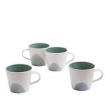 Royal Doulton Signature 1815 Set of 4 Mugs, Green