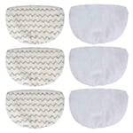 MEETOZ 6pcs Bissell Mop Pads Replacement for Bissell PowerFresh 1940 Series 1440 1544 1806 2075 Series, Steam Mop Model 19402 19404 19408 19409 1940a 1940f 1940q 1940t 1940w