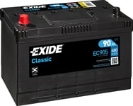 Exide Batteri SLI 90 Ah - Bilbatteri / Startbatteri