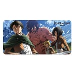 PRECOMMANDE - Attack on Titan XXL tapis de souris Eren, Mikasa, Armin, Levi