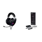 ROG Theta 7.1 USB-C Gaming Headset with 7.1 Surround Sound and ROG Headset Stand