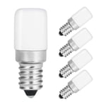 LED Fridge Bulb (Pack of 4) E14 SES 1.5W Non-Dimmable Energy Saver Light Bulbs for Fridge, Cooker Hood Refrigerator & Sewing Machine Pygmy Bulb 360° Beam Angle