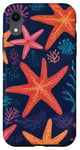 iPhone XR Cool Starfish Coral Pattern Case