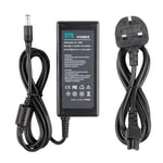 DTK 19V 3.16A 60W Laptop Charger for SAMSUNG Notebook Computer PC Power Cord Supply Lead AC Adapter P Q QX R RV NP SF series Connector:5.5 x 3.0mm